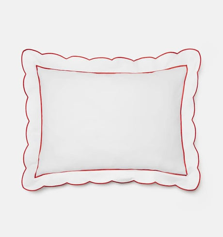 Limana - Boudoir Sham 12X16 White/Persimmon Sferra