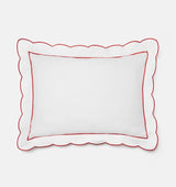 Limana - Standard Sham 21X26 White/Persimmon Sferra