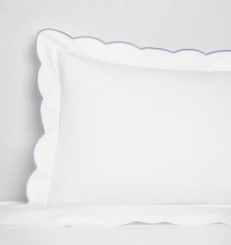 Limana - Continental Sham 26X26 White/Sea Sferra