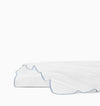 Limana - King Flat Sheet 114X114 White/Sea Sferra