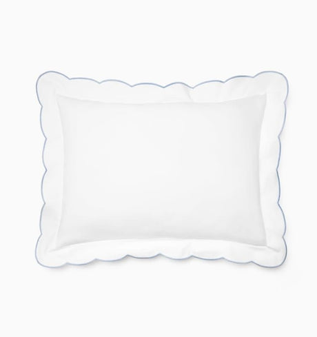 Limana - King Sham 21X36 White/Sea Sferra