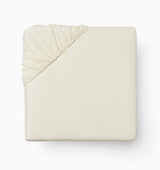 Sferra Spring26 Luxor Fitted Sheet Beige Silo at Fig Linens And Home