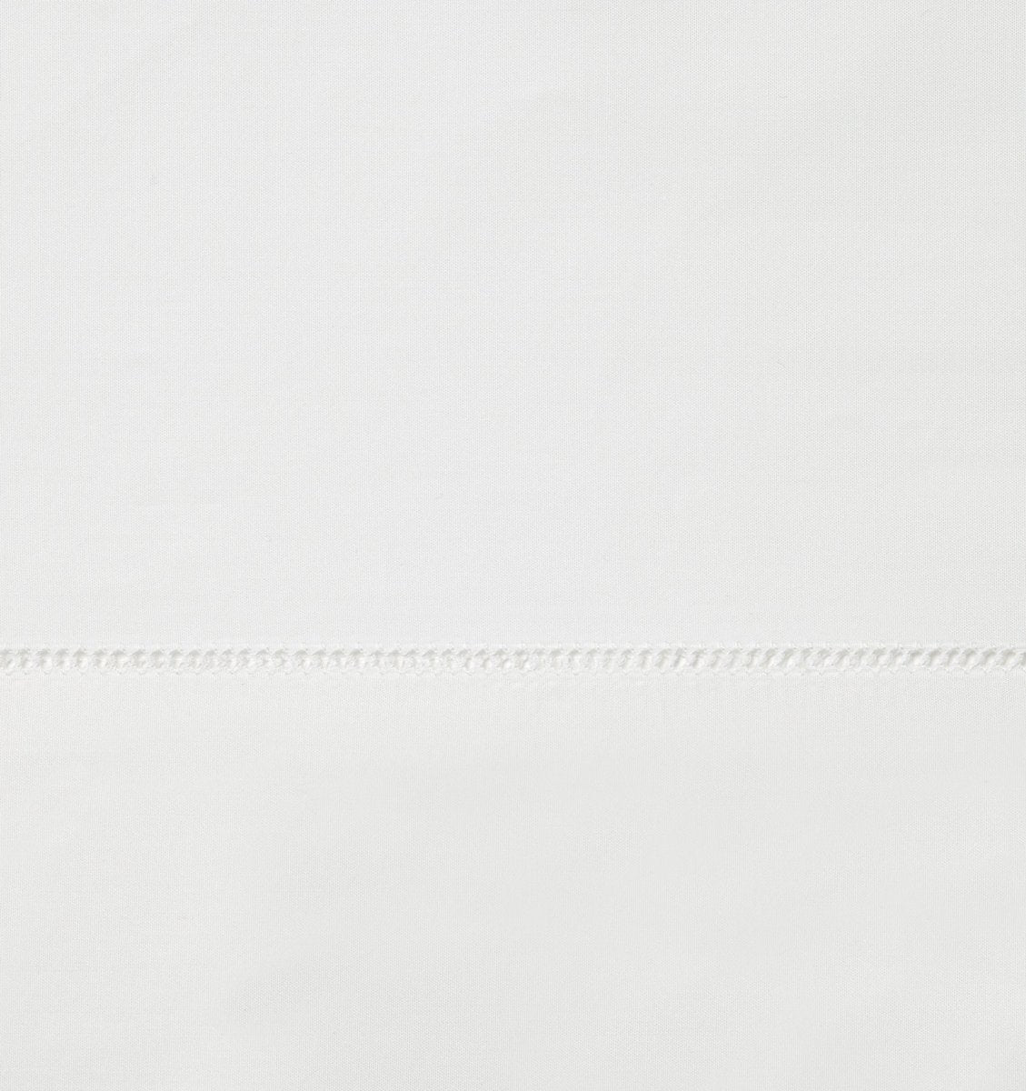 Sferra Spring26 Luxor Flat Sheet White Swatch at Fig Linens And Home