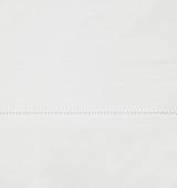 Sferra Spring26 Luxor Flat Sheet White Swatch at Fig Linens And Home