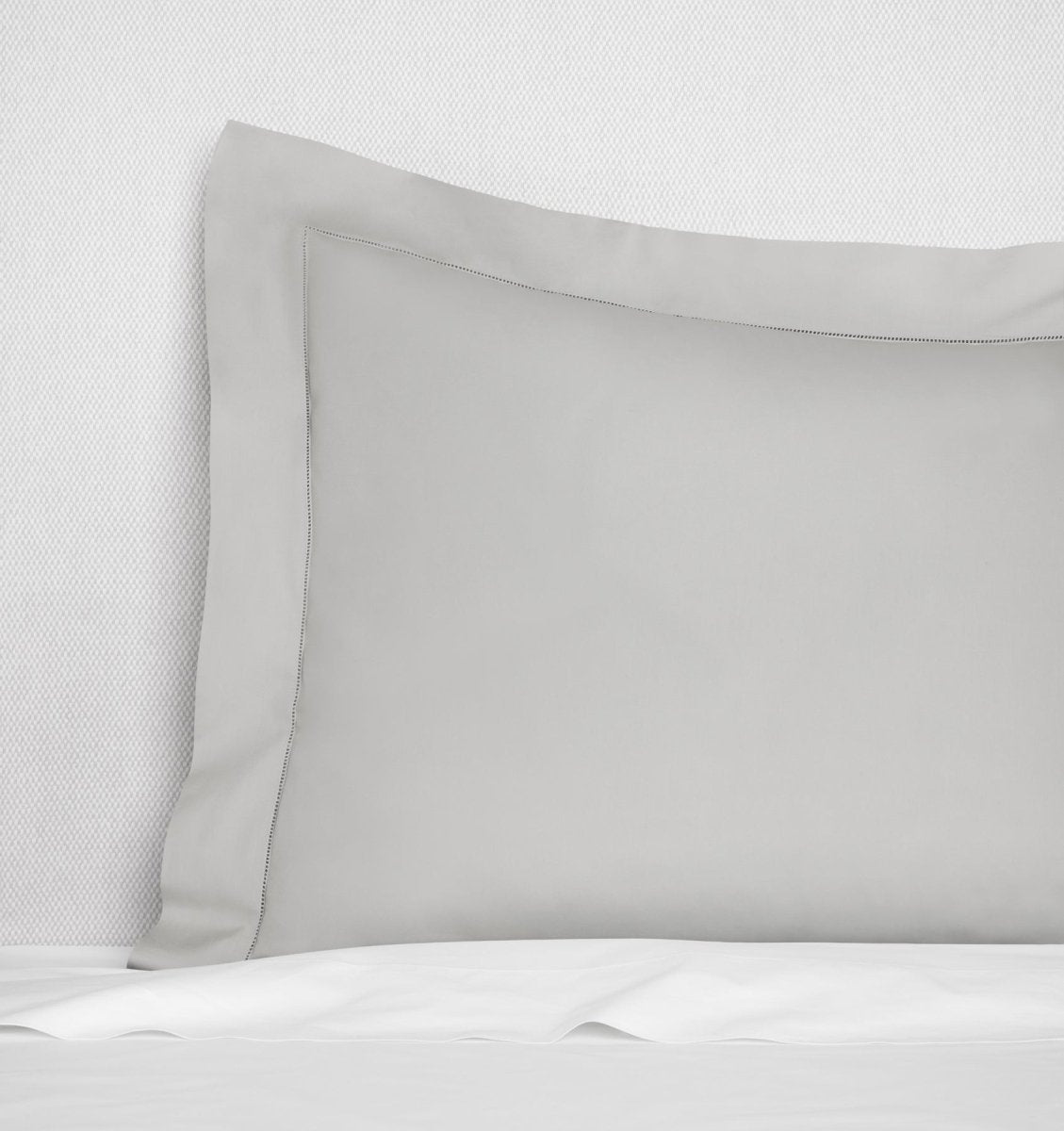 Sferra Spring26 Luxor Standard Sham Silver at Fig Linens And Home