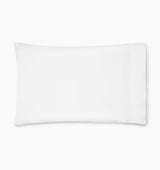 Sferra Spring26 Luxor Pillowcase White Silo at Fig Linens And Home