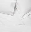 Sferra Spring26 Luxor Flat Sheet White Vignette at Fig Linens And Home
