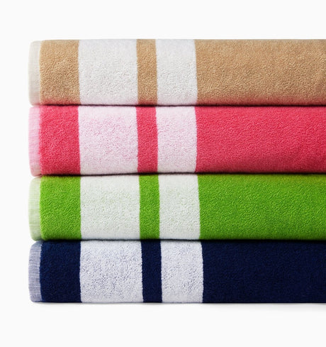 Mareta Beach Towel by Sferra Linens Coral 40" x 70" Beach Towel at FIG LINENS AND HOME 12