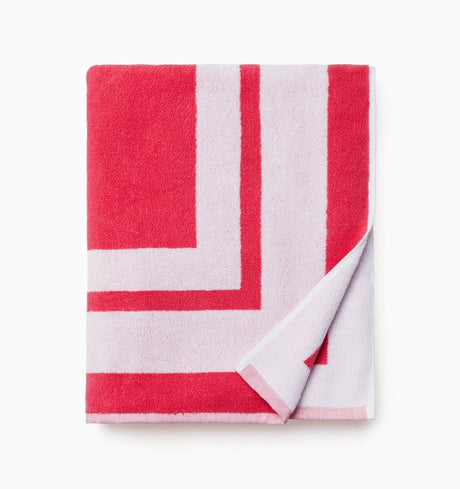 Mareta Beach Towel by Sferra Linens Coral 40" x 70" Beach Towel at FIG LINENS AND HOME 4
