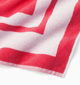 Mareta Beach Towel by Sferra Linens Coral 40" x 70" Beach Towel at FIG LINENS AND HOME 11