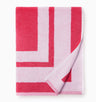 Sferra Mareta Beach Towel in Pink at Fig Linens and Home - 1