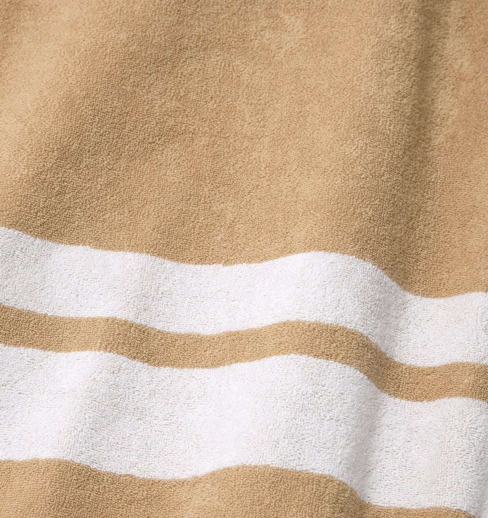 Sferra Mareta Beach Towel in Sand at Fig Linens and Home - 2