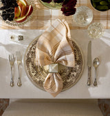 Masseria Dinner Napkins by Sferra Linens in Almond/Oyster at Fig Linens and Home - 6