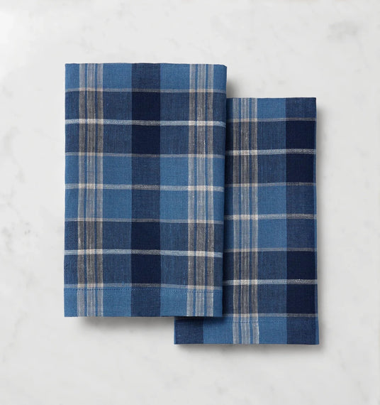 Masseria Guest Towel by Sferra Linens in Cadet/Navy at Fig Linens and Home - 1
