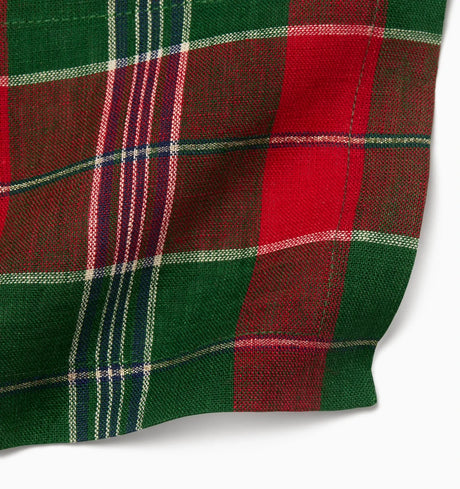 Masseria Guest Towel by Sferra Linens in Emerald/Red at Fig Linens and Home - 3