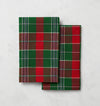 Masseria Guest Towel by Sferra Linens in Emerald/Red at Fig Linens and Home - 1