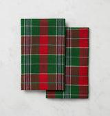 Masseria Guest Towel by Sferra Linens in Emerald/Red at Fig Linens and Home - 1