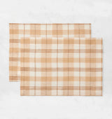 Masseria Placemats by Sferra Linens in Almond/Oyster at Fig Linens and Home - 1