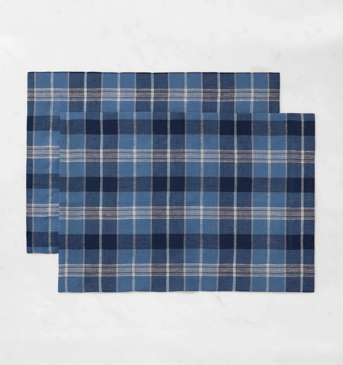 Masseria Placemats by Sferra Linens in Cadet/Navy at Fig Linens and Home - 1