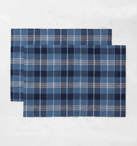 Masseria Placemats by Sferra Linens in Cadet/Navy at Fig Linens and Home - 1