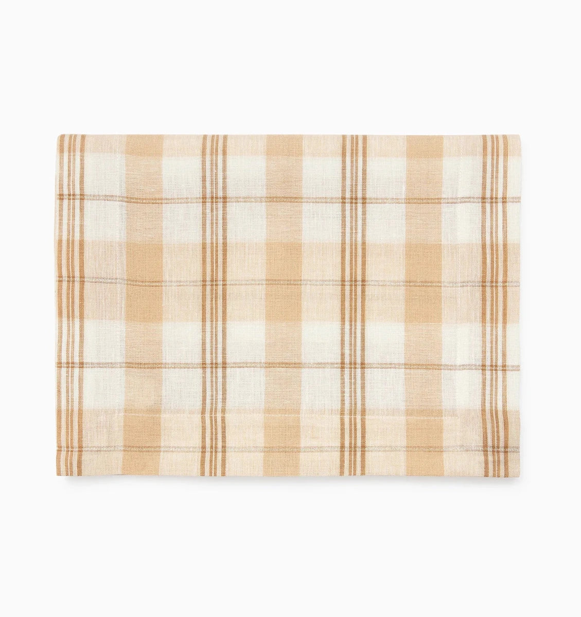 Masseria Table Runner by Sferra Linens in Almond/Oyster at Fig Linens and Home - 2