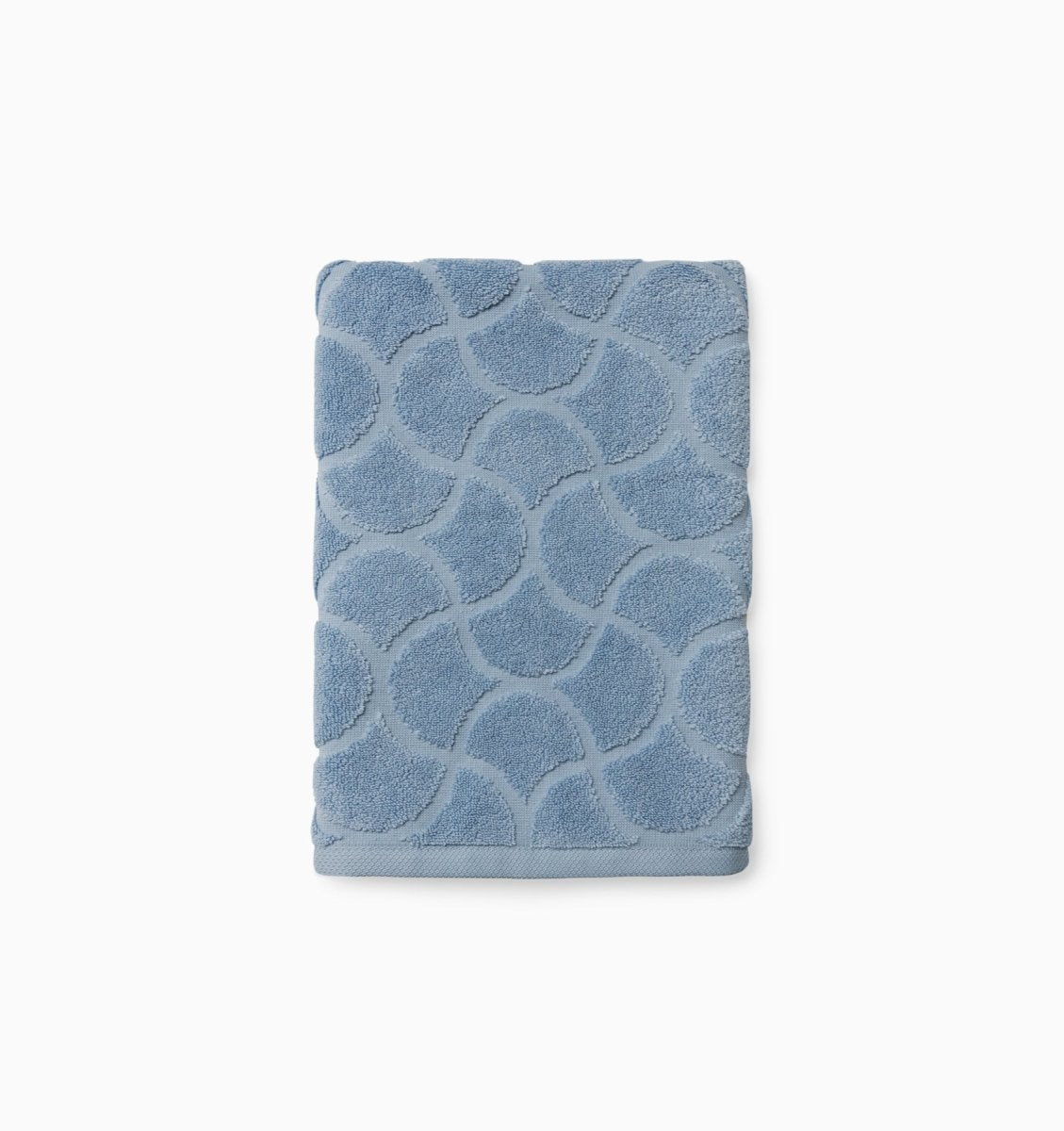 Oasi Towels by Sferra Linens at Fig Linens and Home - Sea Blue Color View 2