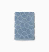 Oasi Towels by Sferra Linens at Fig Linens and Home - Sea Blue Color View 2
