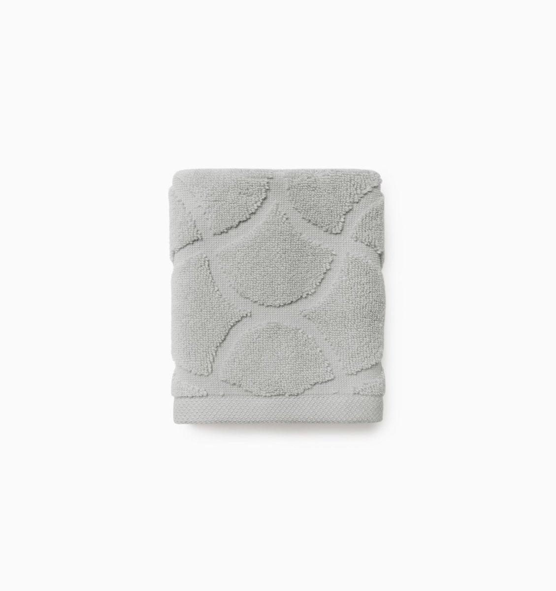 Oasi Towels by Sferra Linens at Fig Linens and Home - Platinum Grey Color View 3