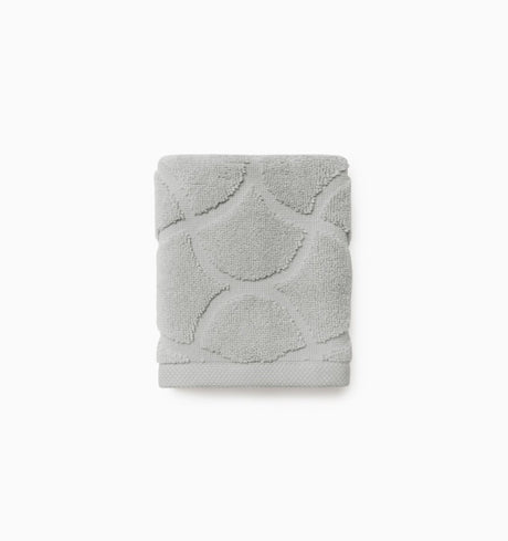 Oasi Towels by Sferra Linens at Fig Linens and Home - Platinum Grey Color View 3