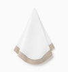 Ondulato Dinner Napkins Set of 4 by Sferra S/4 Dinner Napkin 20X20 WHITE/NATURAL at FIG LINENS AND HOME 3