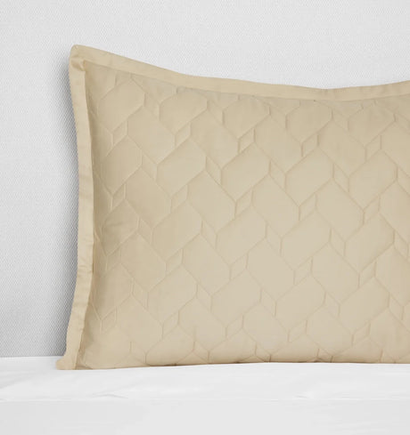 Palatino Sham by Sferra Linens in Sand at Fig Linens and Home - 1