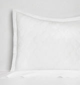 Palatino Sham by Sferra Linens in White at Fig Linens and Home - 1