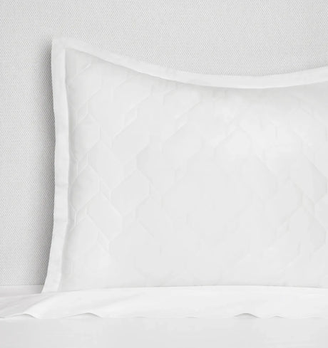 Palatino Sham by Sferra Linens in White at Fig Linens and Home - 1