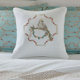 Sferra x Scalamandre Pappagallo Throw Pillow at Fig Linens and Home