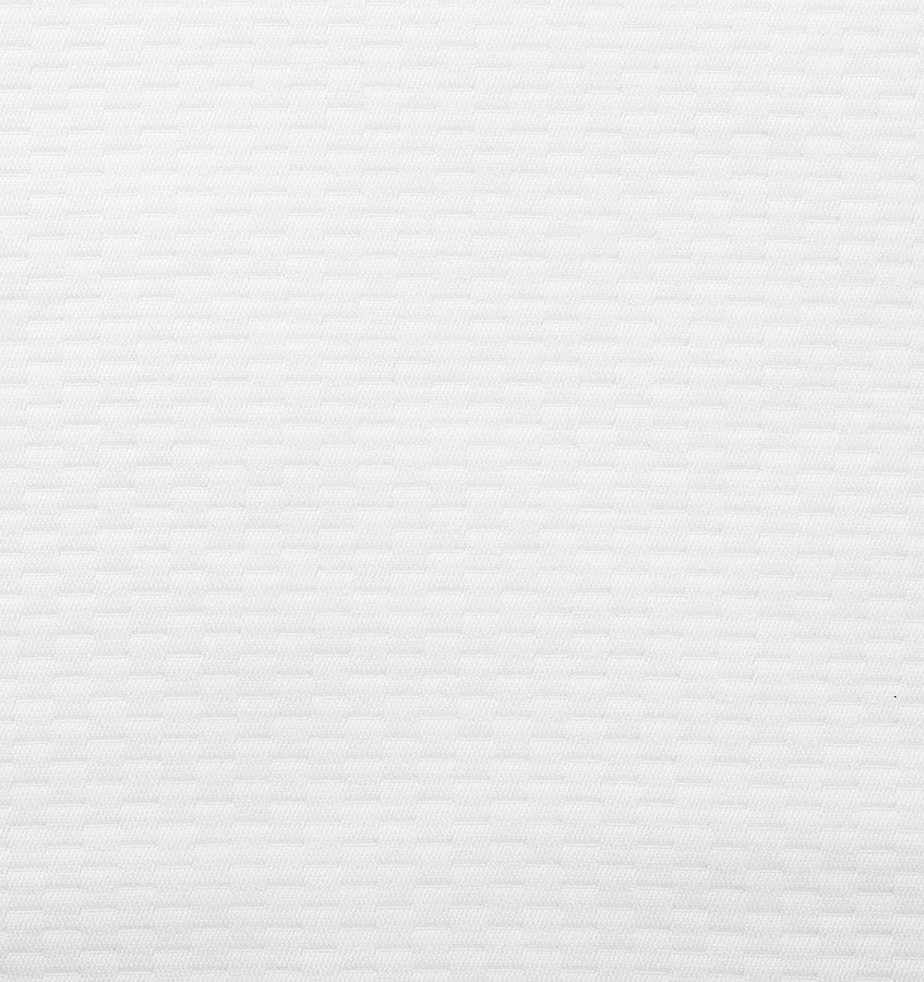 Perrio White Box Spring Cover by Sferra - Swatch detail of Matelasse Fabric