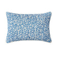 Pondicherry Decorative Pillows by Sferra Blue Lumbar Pillow