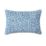Pondicherry Decorative Pillows by Sferra Blue Lumbar Pillow