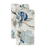 Pondicherry Napkins Set by Sferra x Scalamandre - Photo with 2 Cloth Napkins