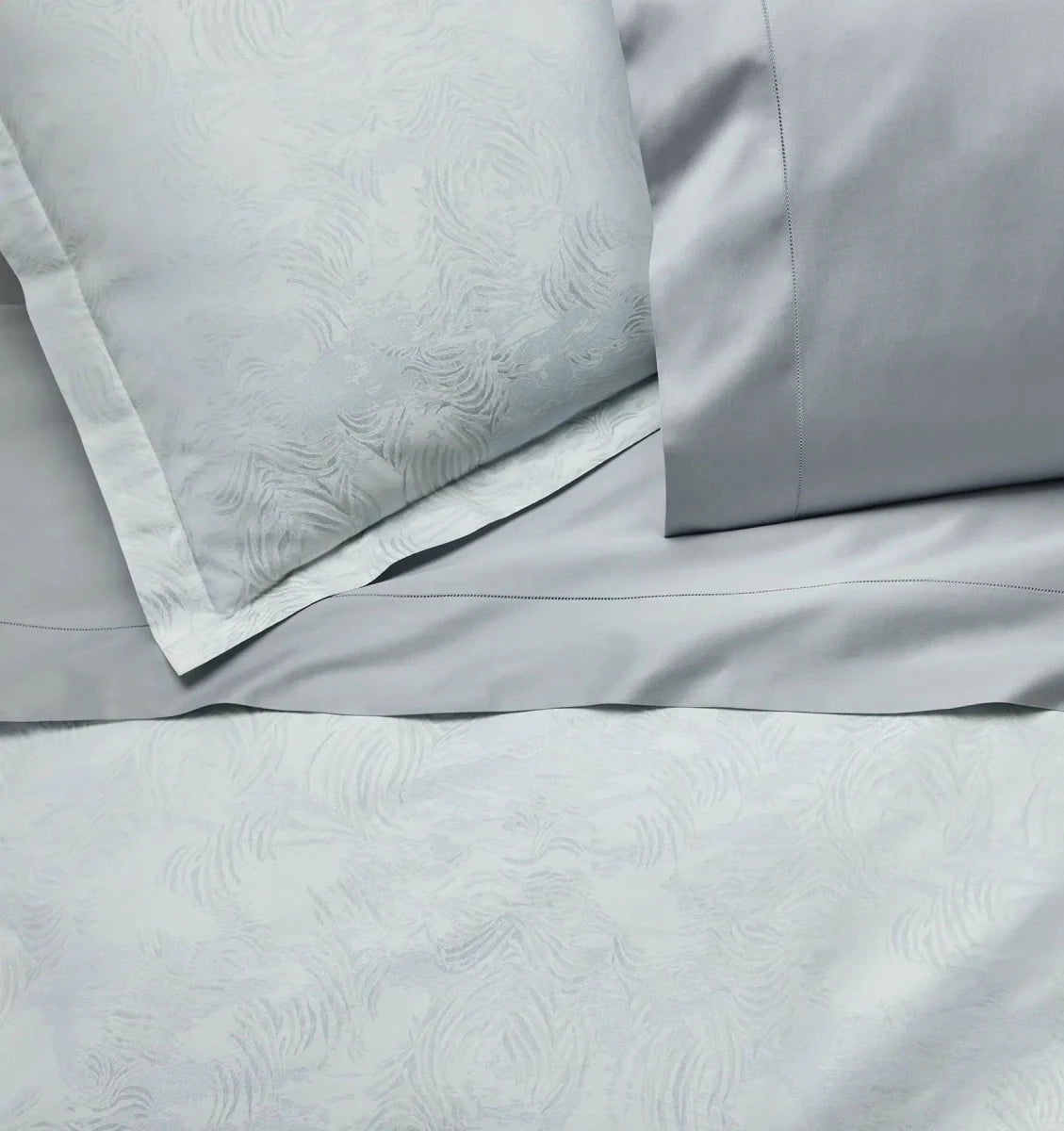 Riflesso Sham by Sferra Linens in Lunar at Fig Linens and Home - 3