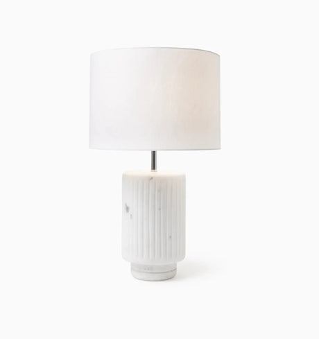 Romano Table Lamp by Sferra Linens in White at Fig Linens and Home - 1
