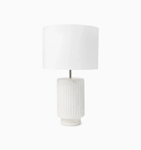 Romano Table Lamp by Sferra Linens in White at Fig Linens and Home - 4
