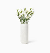 Romano Tall Vase by Sferra Linens in White at Fig Linens and Home - 2