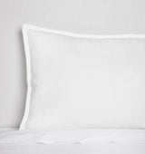 Sferra Linens Euro and Super Euro Shams in White at Fig Linens and Home