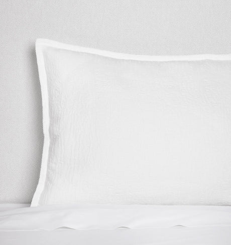 Sferra Linens Euro and Super Euro Shams in White at Fig Linens and Home