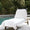 Santino Lounge Chaise Cover by Sferra Linens White 42x86" Lounge Chair Cover at FIG LINENS AND HOME 1