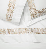 Saxon Bedding by Sferra | Champagne Flat Sheet at Fig Linens and Home