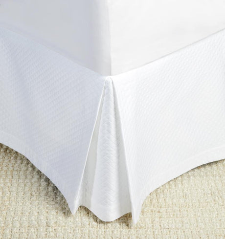 Sferra King 3-Panel Bari Ivory Bed Skirt King Bed Skirt 78" x 80" x 21" - 3 Panels - FINAL SALE Ivory at FIG LINENS AND HOME 2