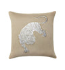 Siberian Tiger Decorative Pillow in Natural by Sferra Scalamandre at Fig Linens and Home