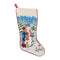 Snowman Boy Stocking in Red Sferra Linens - Holiday Stockings at Fig Linens and Home