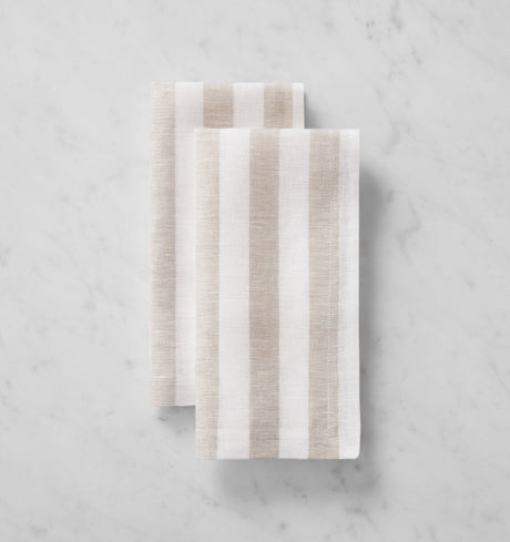 Stramare Dinner Napkins, Set of 4 by Sferra Linens DINNER NAPKIN 22X22 - Set of 4 WHITE/NATURAL at FIG LINENS AND HOME 3